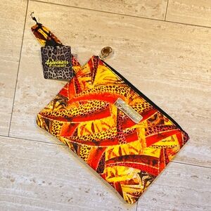 NWT 4giveness Love Me Wild Quilted Zipper Pochette Capri Party Travel Bag